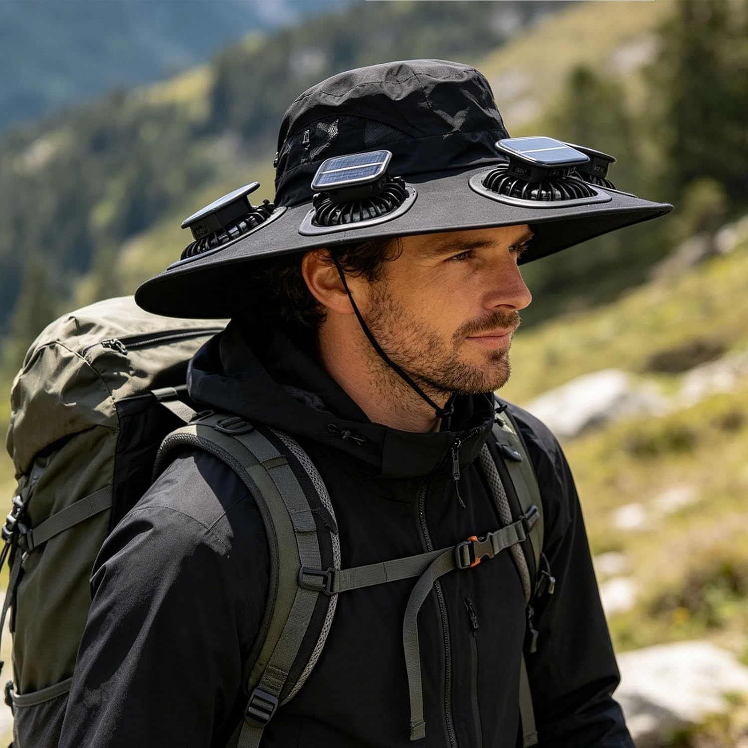 Outdoor Camping Fan - 2026 Hot Summer 6 Fans Visor