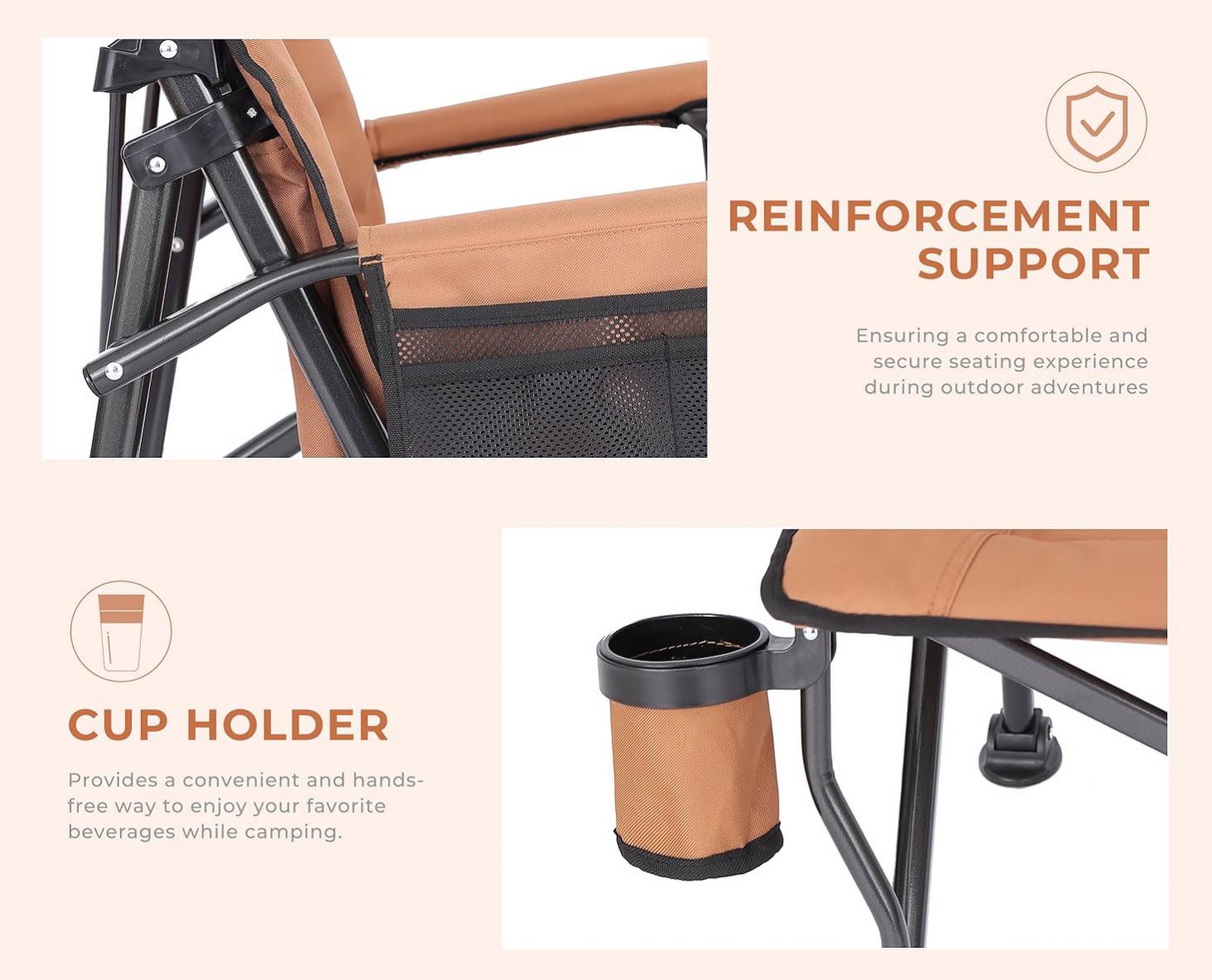 Quality Outdoor Camping Chairs - Custom High Quality Adjustable Backrest Portable