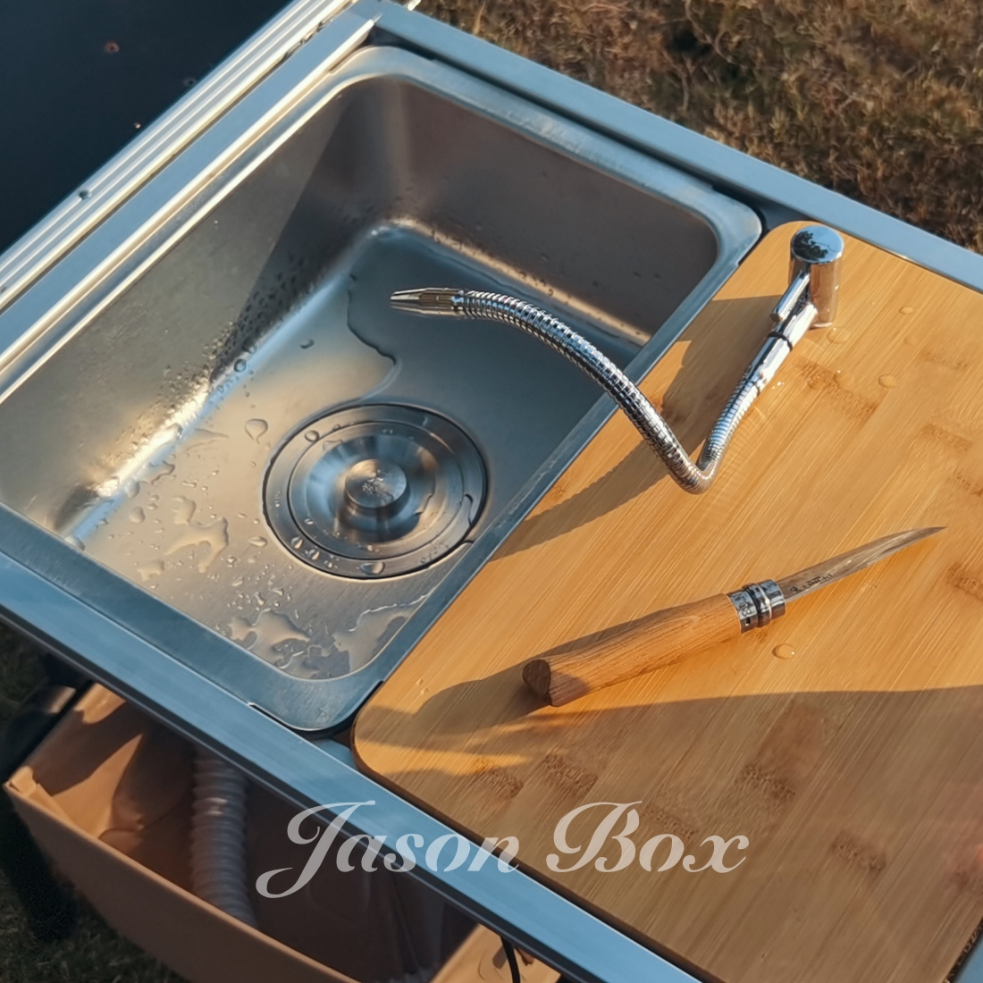 Outdoor Camping Sink - Outdoor IGT Camping Table Kitchen Zebra