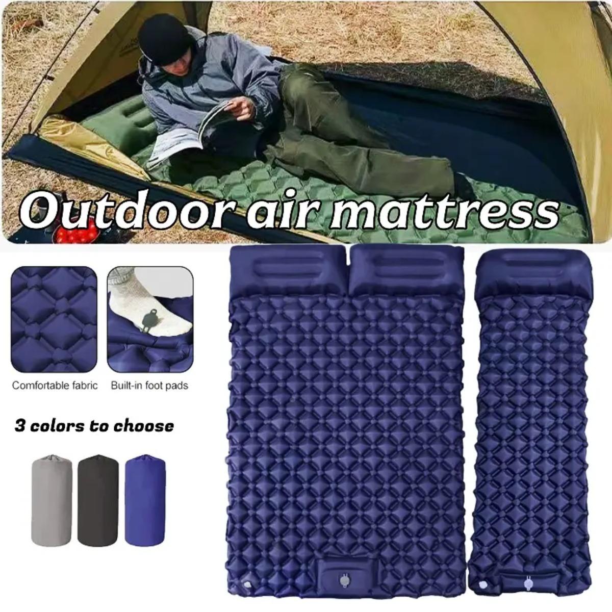 Outdoor Camping Mat Waterproof - Single & Double Inflatable Air Mattress,