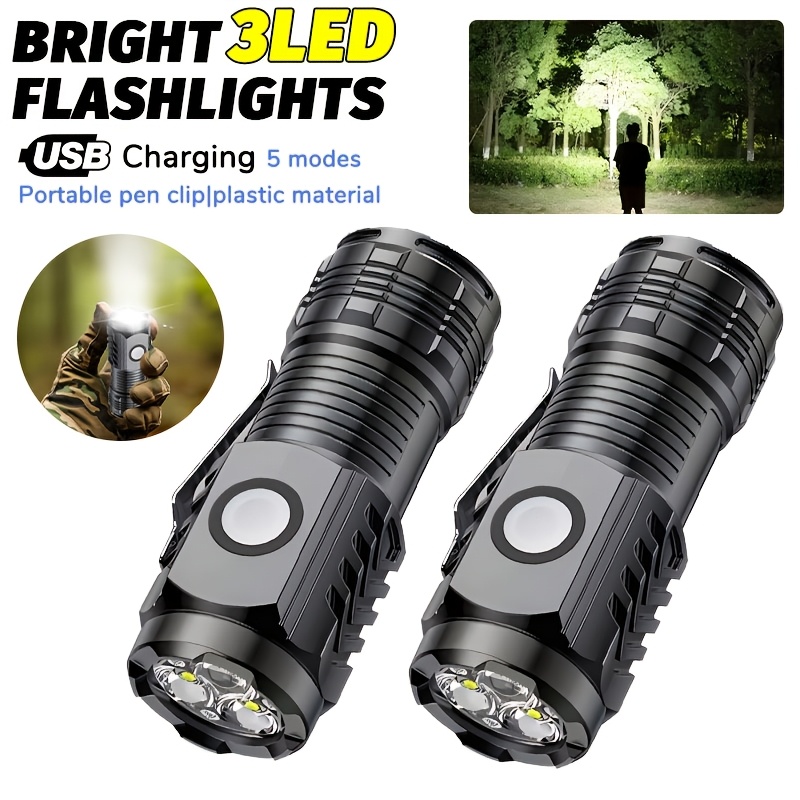 Outdoor Camping Decor - Portable Mini LED Handheld Flashlight Powerful