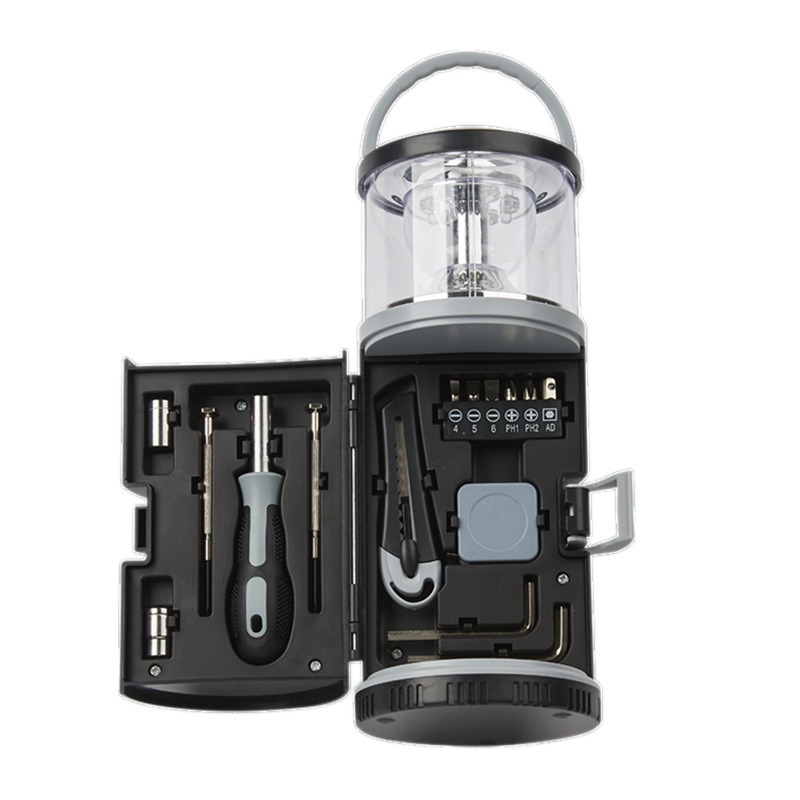 Outdoor Camping Bathroom - Camping Lantern with Hand Tool Set