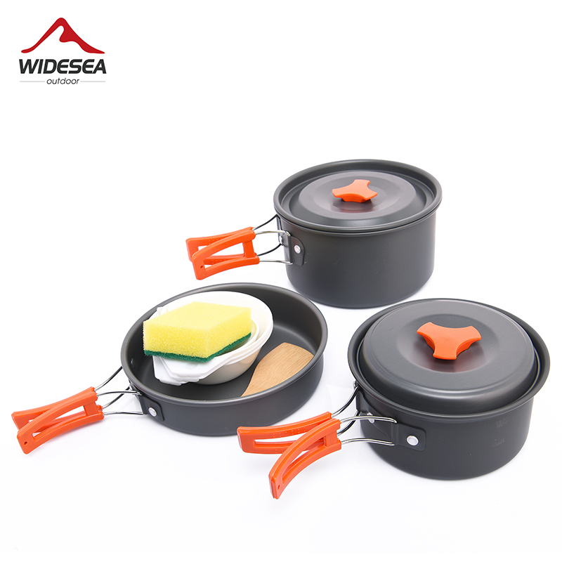 Outdoor Camping Utensils - Widesea Camping Outdoor Cookware Set Tableware