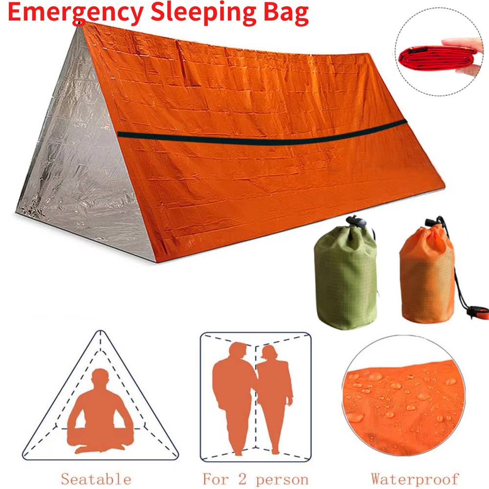 Survival Kit - Portable Waterproof Emergency Survival Sleeping Bag