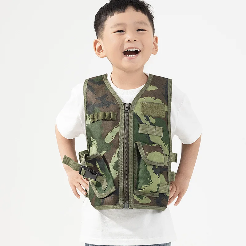 Outdoor Camping Kids Activities - Kids Tactical Vest Army Fans Outdoor