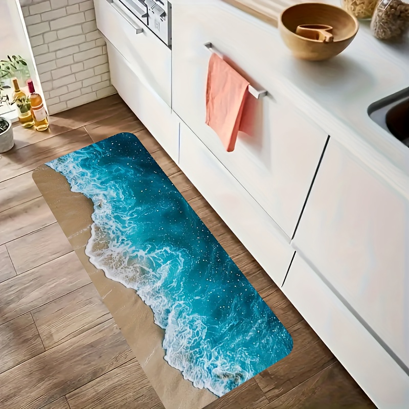 Camping Outdoor Or Indoor - VIKAMA Casual Wave-Patterned Rug Comfortable Soft