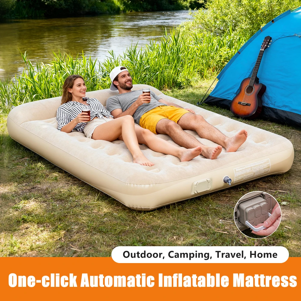 New Air Mattress Built-in Pump - đánh giá và giá Camping Outdoor Or Indoor