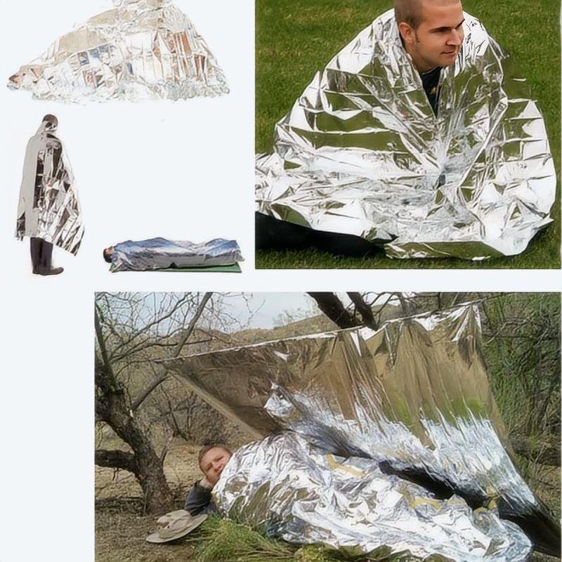 4 pcs Emergency Blanket Outdoo - đánh giá và giá Survival Kit