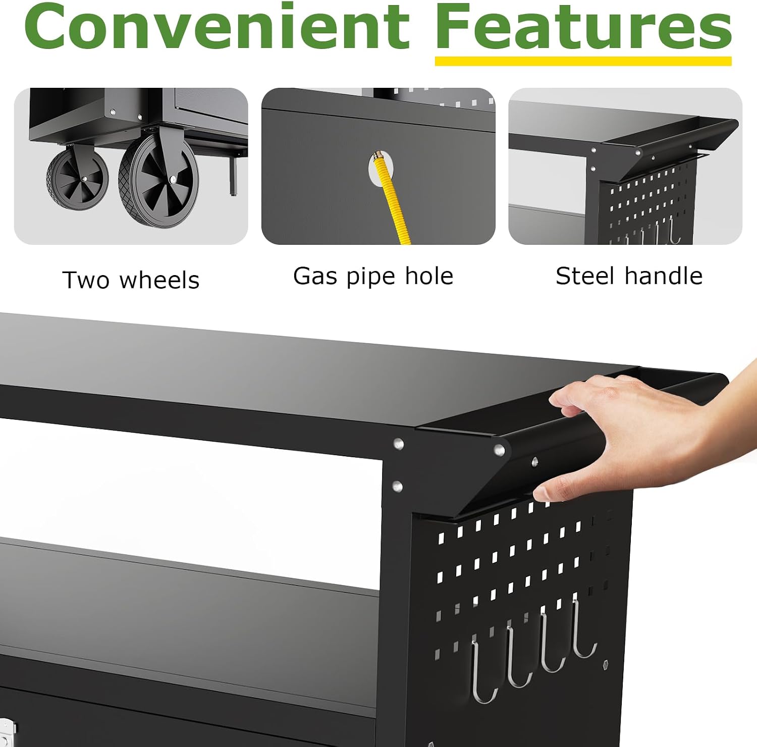 Outdoor Grill Cart Table With  - đánh giá và giá Outdoor Camping Table With Storage