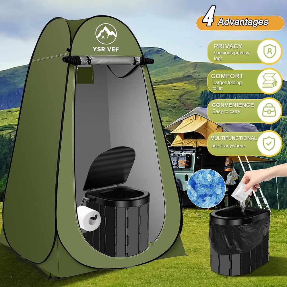 Portable Toilet Kit, Camping T - đánh giá và giá Outdoor Camping Bag