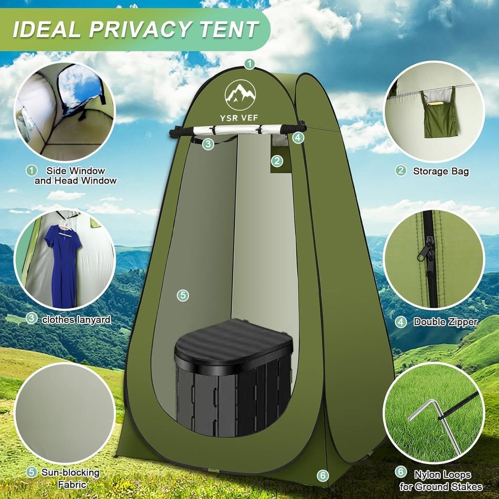 Portable Toilet Kit, Camping T - đánh giá và giá Outdoor Camping Bag