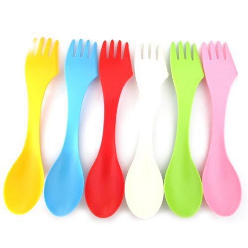 6PCS 3-in-1 Camp Utensils Set  - đánh giá và giá Outdoor Camping Utensils