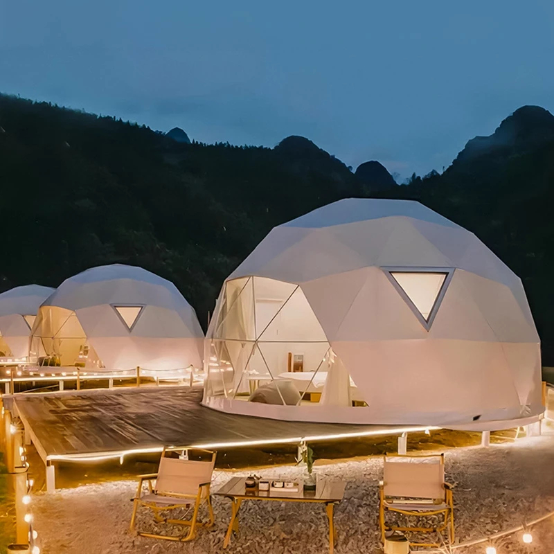 Premium Geodesic Glamping Dome - đánh giá và giá Outdoor Camping And Glamping
