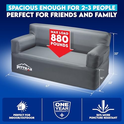 Pittman - Inflatable Couch wit - đánh giá và giá Camping Outdoor Or Indoor