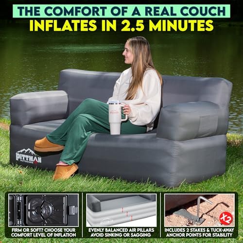 Pittman - Inflatable Couch wit - đánh giá và giá Camping Outdoor Or Indoor