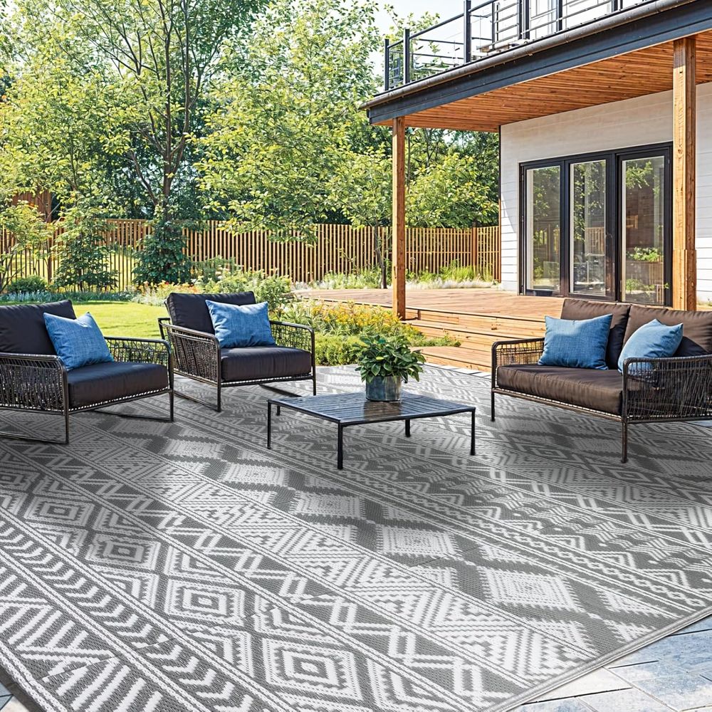 Outdoor Rug 8x10, Reversible P - đánh giá và giá Camping Outdoor Or Indoor