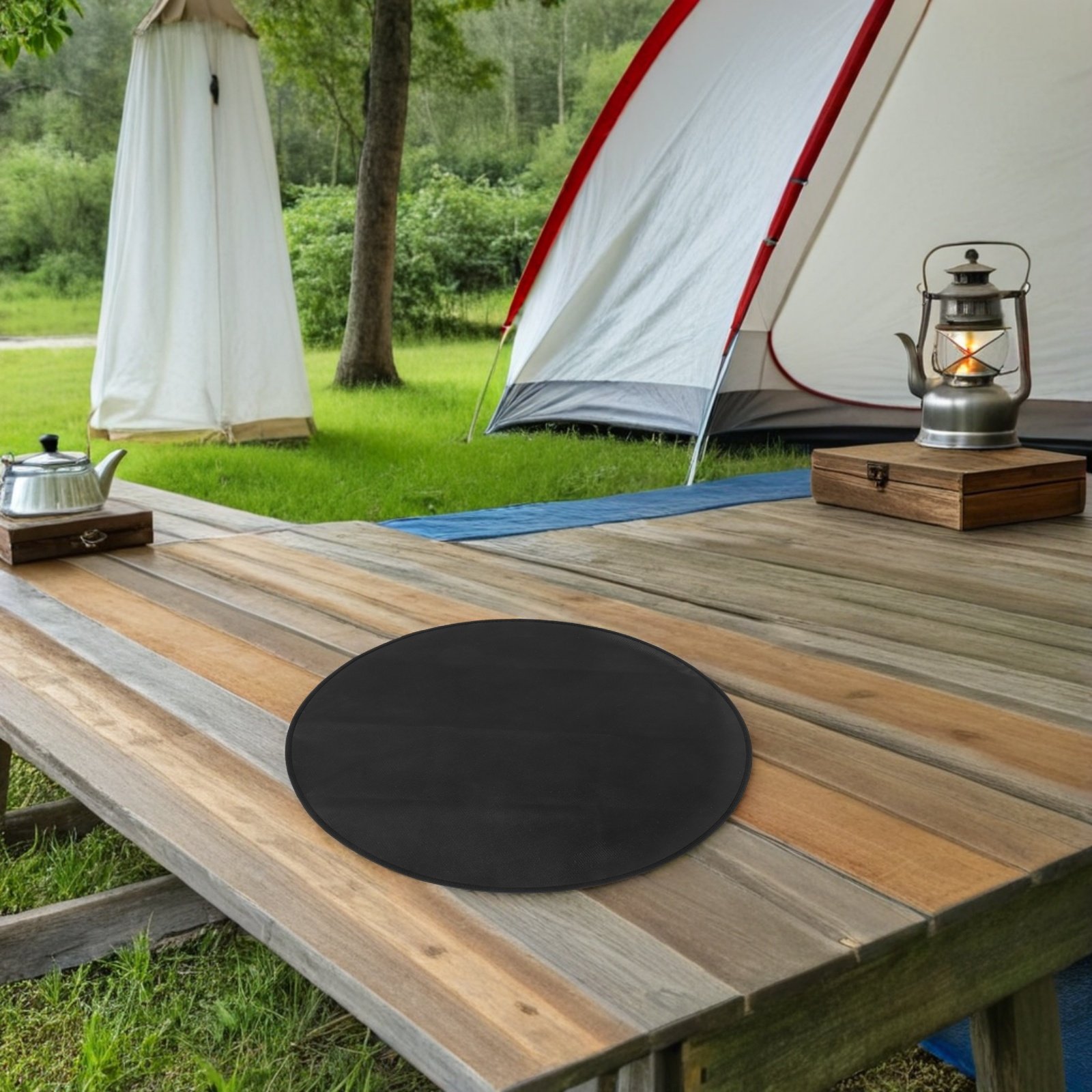 Fireproof Round Bbq Mat 24 Inc - đánh giá và giá Outdoor Camping Mat Waterproof