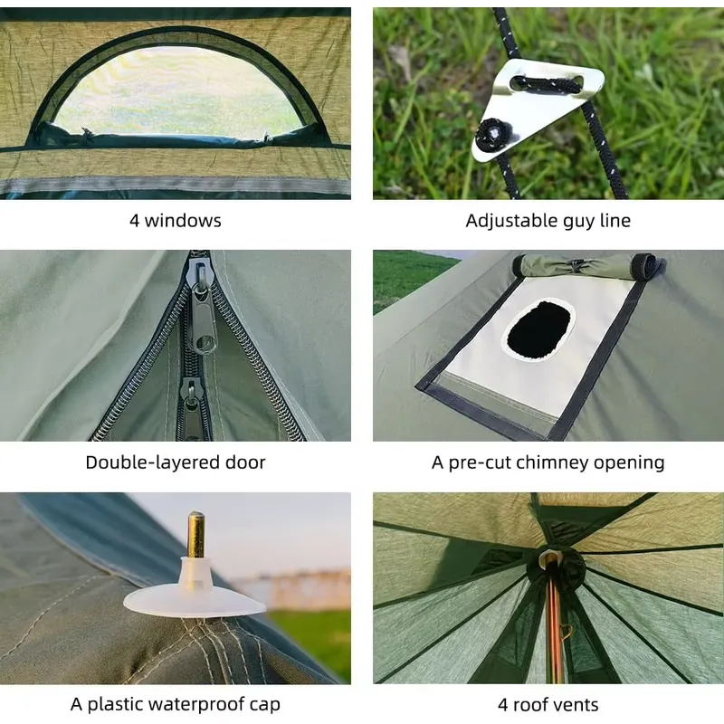 4M Outdoor Camping Large Glamp - đánh giá và giá Outdoor Yurt Camping