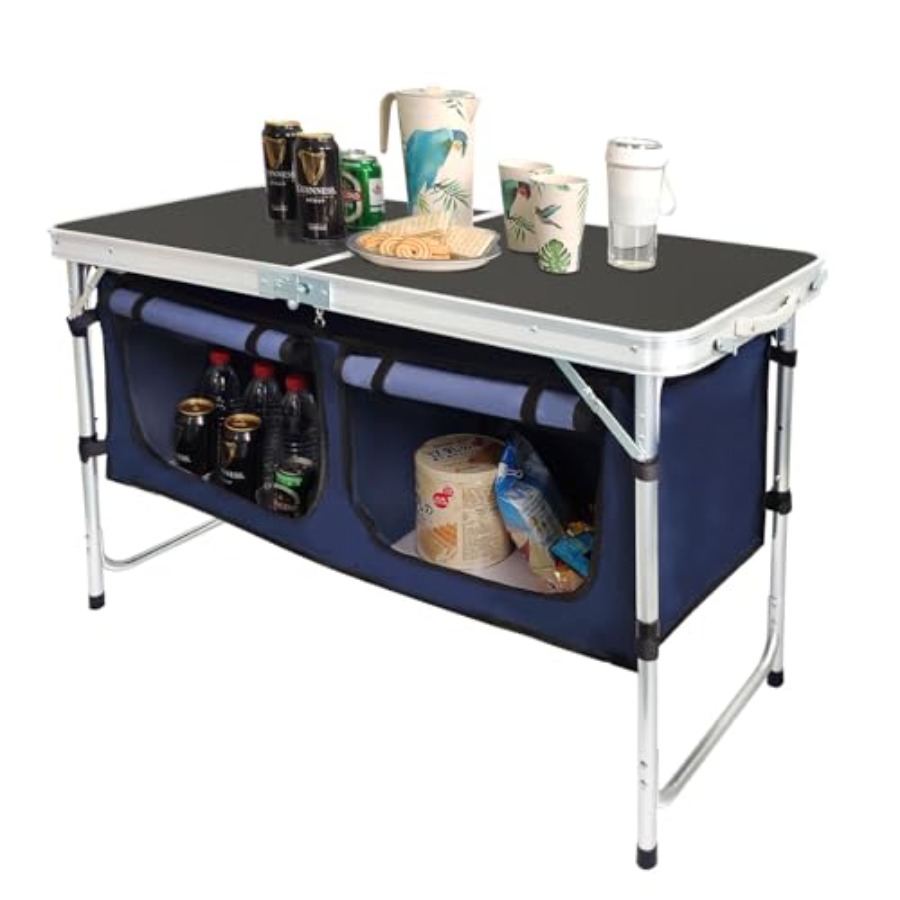 Outdoor Folding Table Aluminum - đánh giá và giá Outdoor Camping Table With Storage