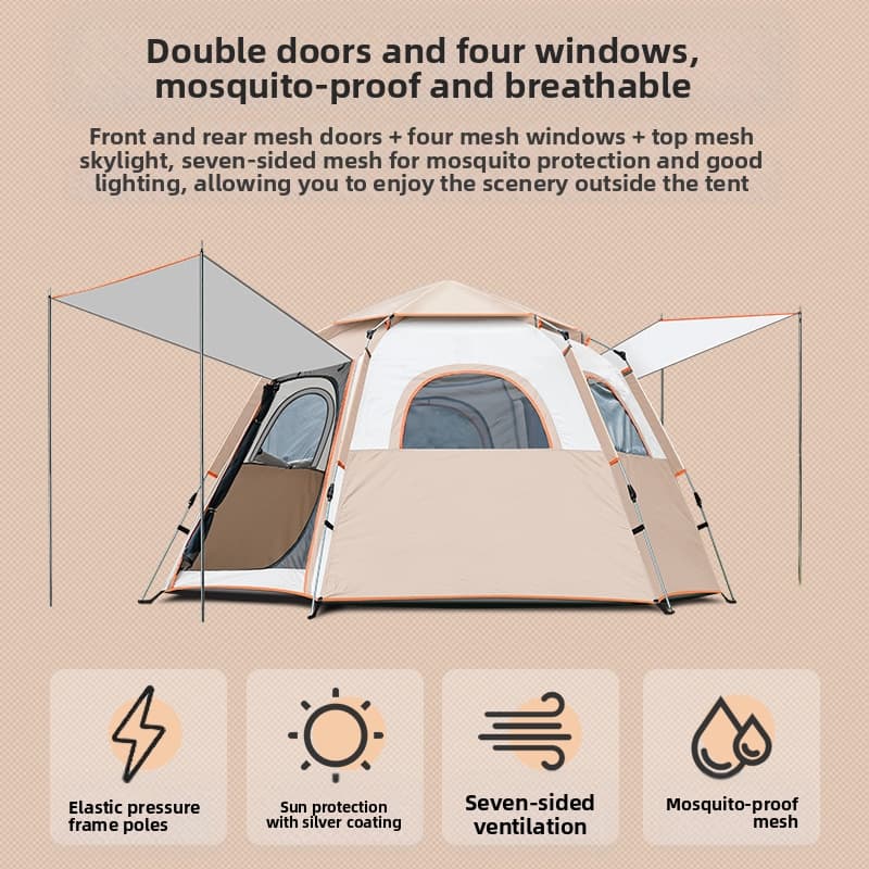 Portable 5-8 Person Camping Te - đánh giá và giá Camping Zelt Outdoor