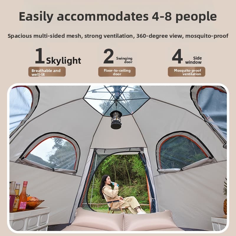 Portable 5-8 Person Camping Te - đánh giá và giá Camping Zelt Outdoor