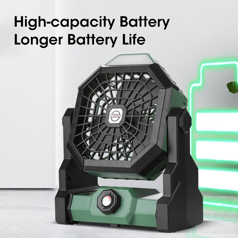 10000mAh Camping Fan with LED  - đánh giá và giá Outdoor Camping Fan