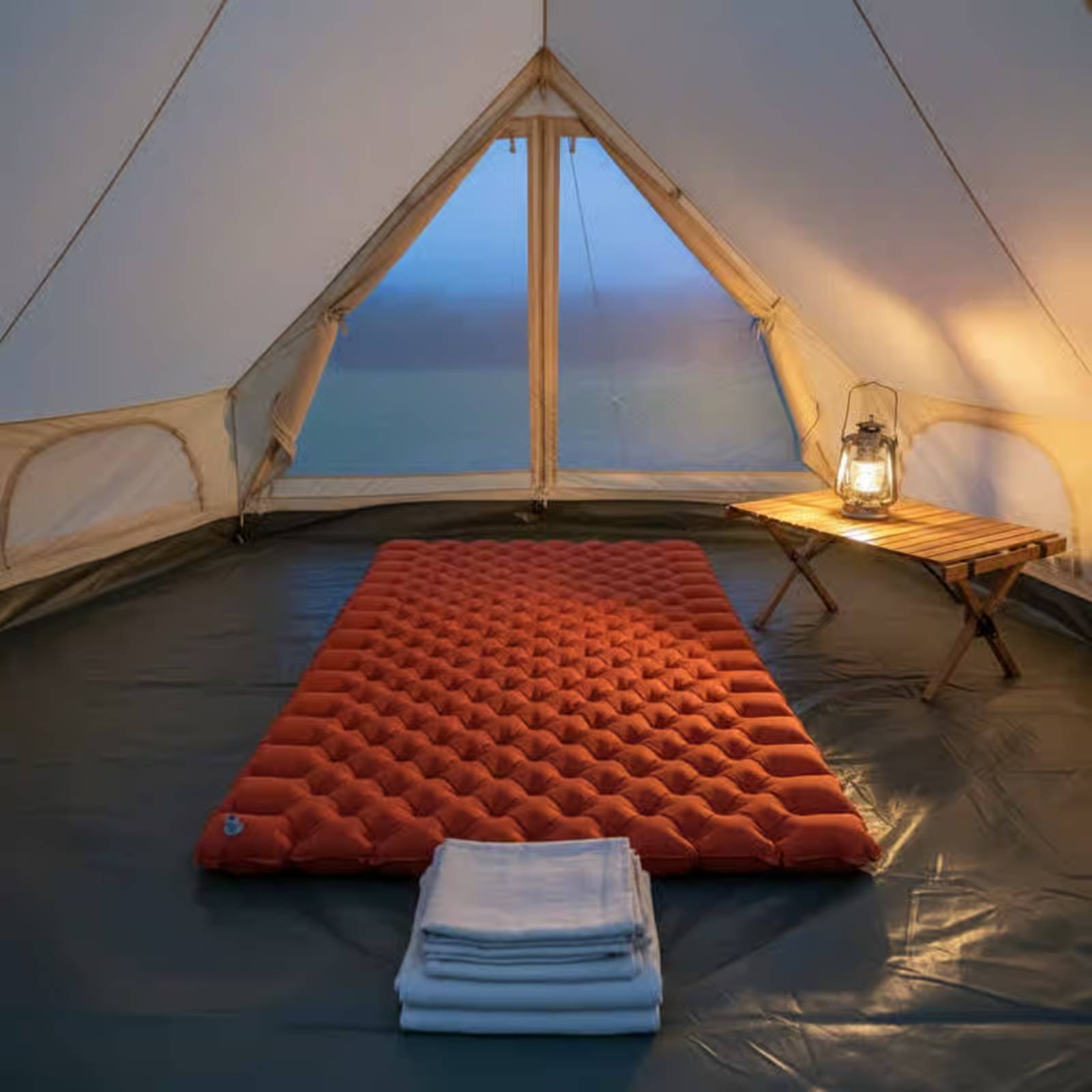 Inflatable Camping Mat Nylon T - đánh giá và giá Outdoor Camping Mat Waterproof