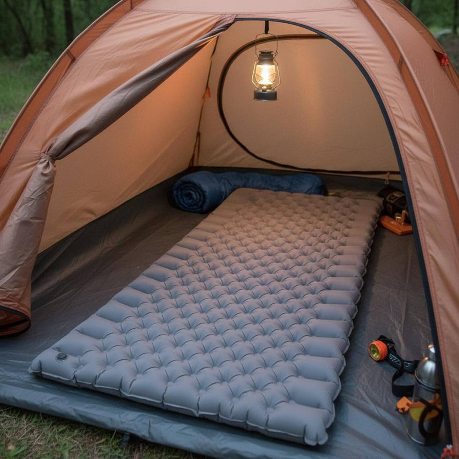 Inflatable Camping Mat Nylon T - đánh giá và giá Outdoor Camping Mat Waterproof