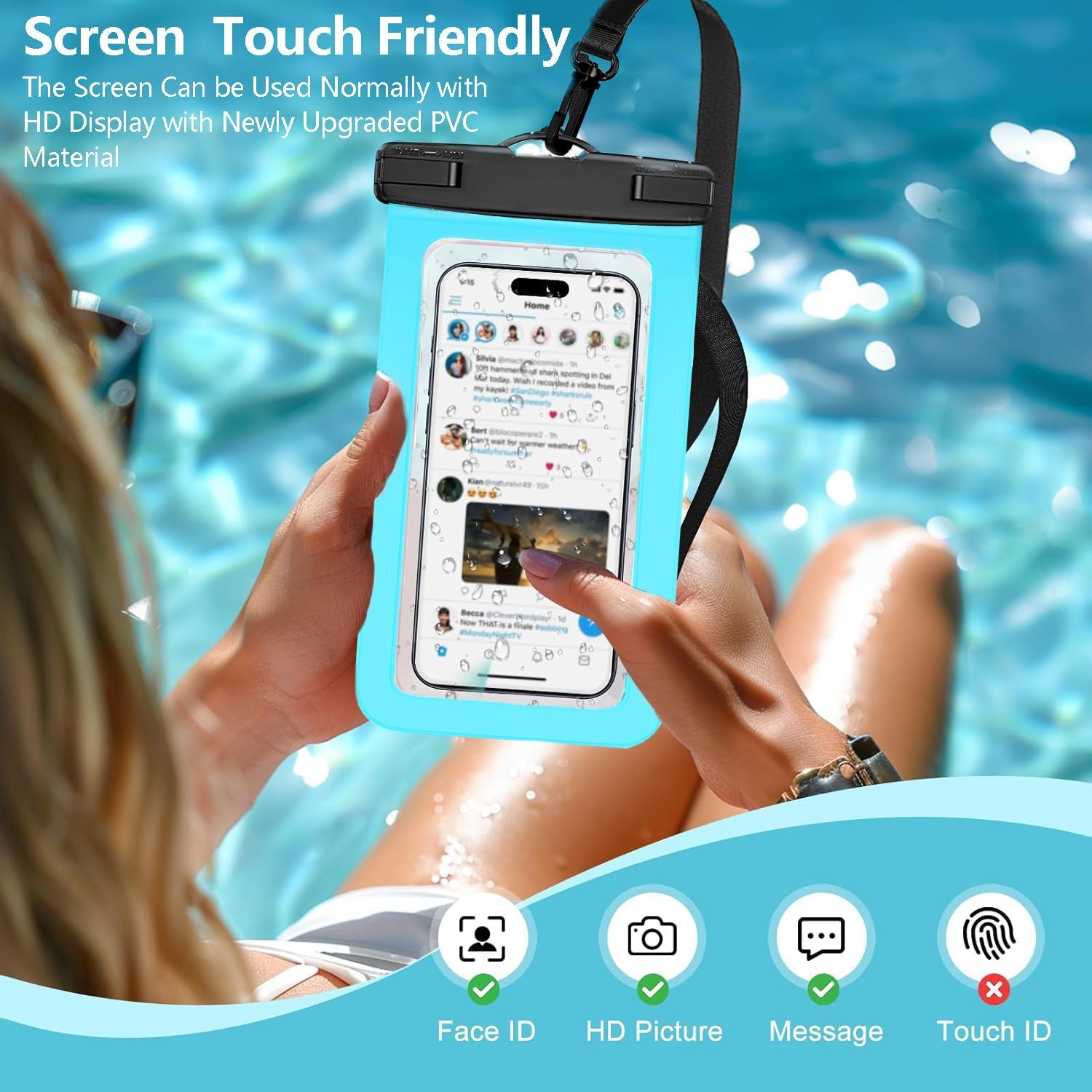 IPX8 Touch Screen Waterproof P - đánh giá và giá Outdoor Camping Bag