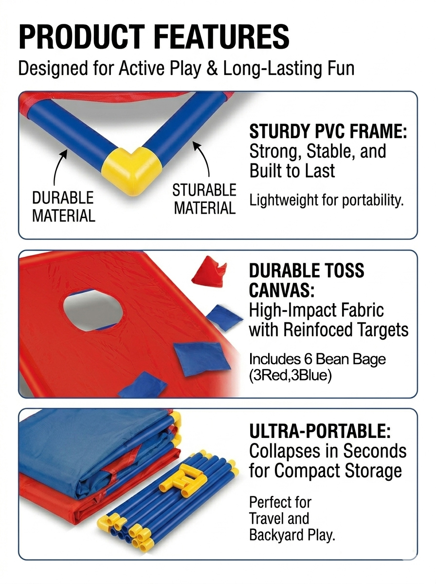 Portable Bean Bag Toss Game-In - đánh giá và giá Outdoor Camping Games