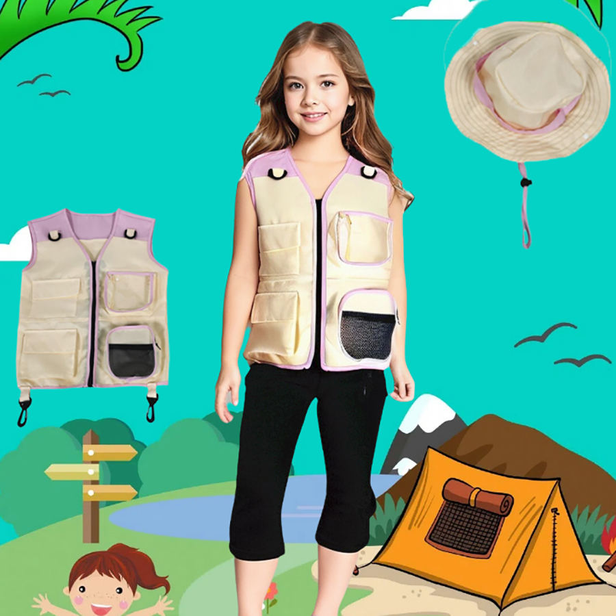 Children Explorer Vest Hat Sui - đánh giá và giá Outdoor Camping Kids Activities