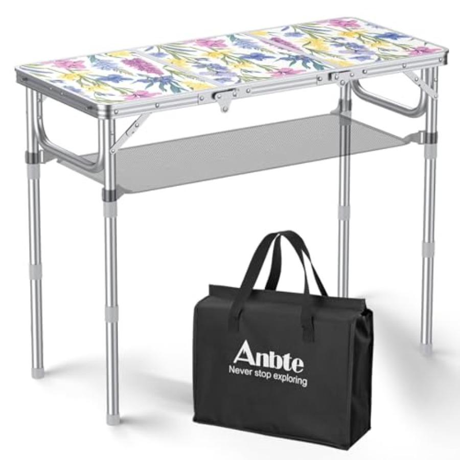 3ft Folding Camping Table with - đánh giá và giá Outdoor Camping Table With Storage