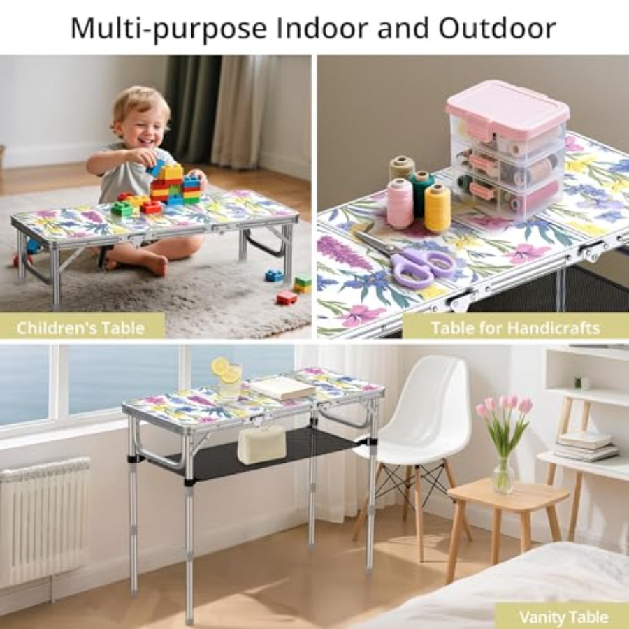 3ft Folding Camping Table with - đánh giá và giá Outdoor Camping Table With Storage