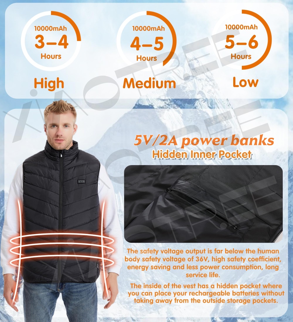 28/9 Areas Heated Vest Men Jac - đánh giá và giá Outdoor Camping Jacket