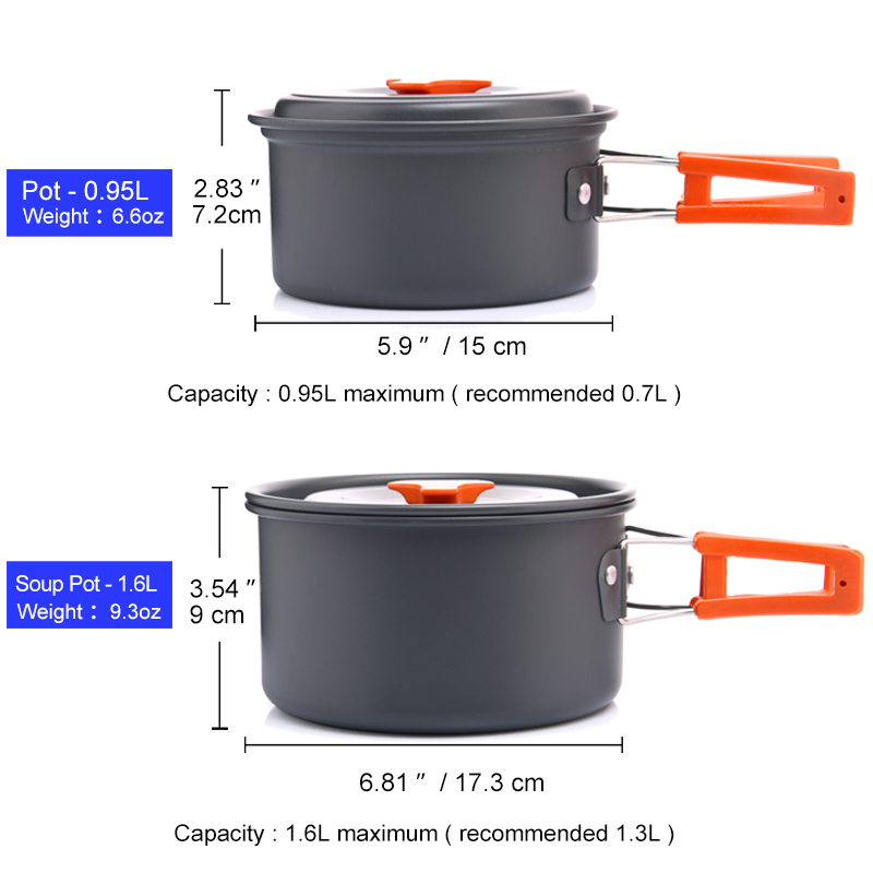 Widesea Camping Outdoor Cookwa - đánh giá và giá Outdoor Camping Utensils