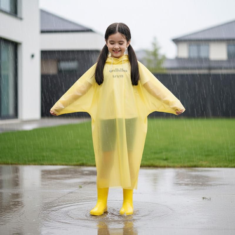 Disposable Long Kids Raincoat  - đánh giá và giá Outdoor Camping Kids Activities