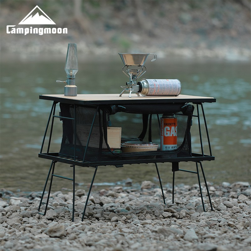 CAMPINGMOON T-230 Portable Mul - đánh giá và giá Outdoor Camping Table With Storage