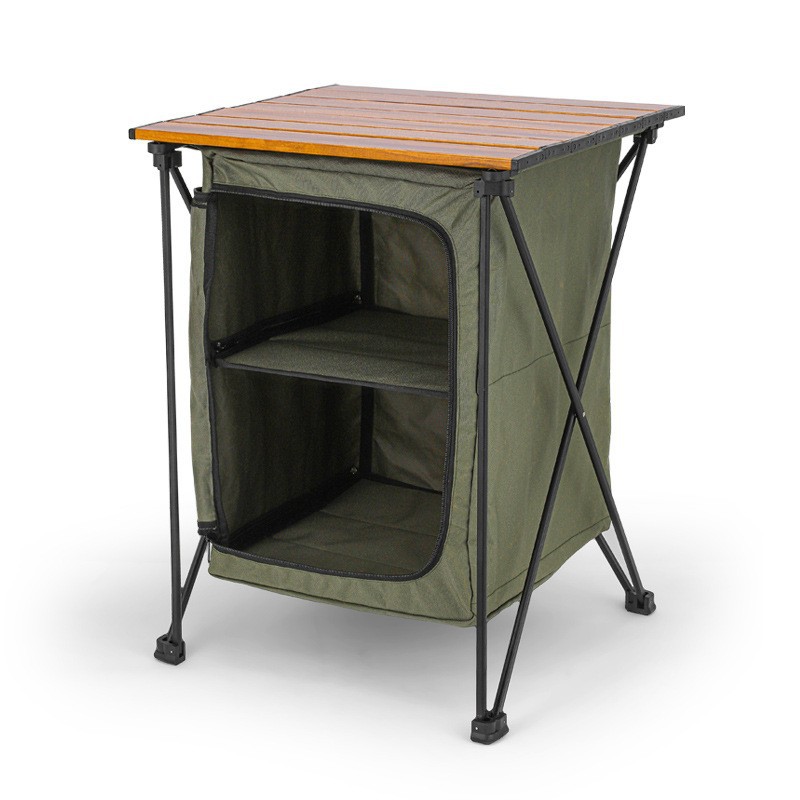 Aluminum Alloy Foldable Storag - đánh giá và giá Outdoor Camping Table With Storage