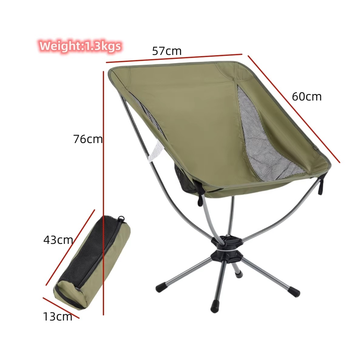 Outdoor Lightweight 360 Degree - đánh giá và giá Outdoor Chair Camping