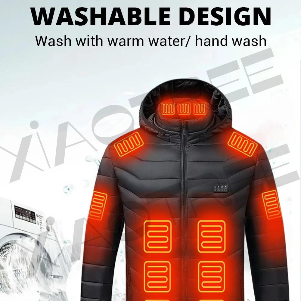 28 Areas Men Women's Heating J - đánh giá và giá Outdoor Camping Jacket