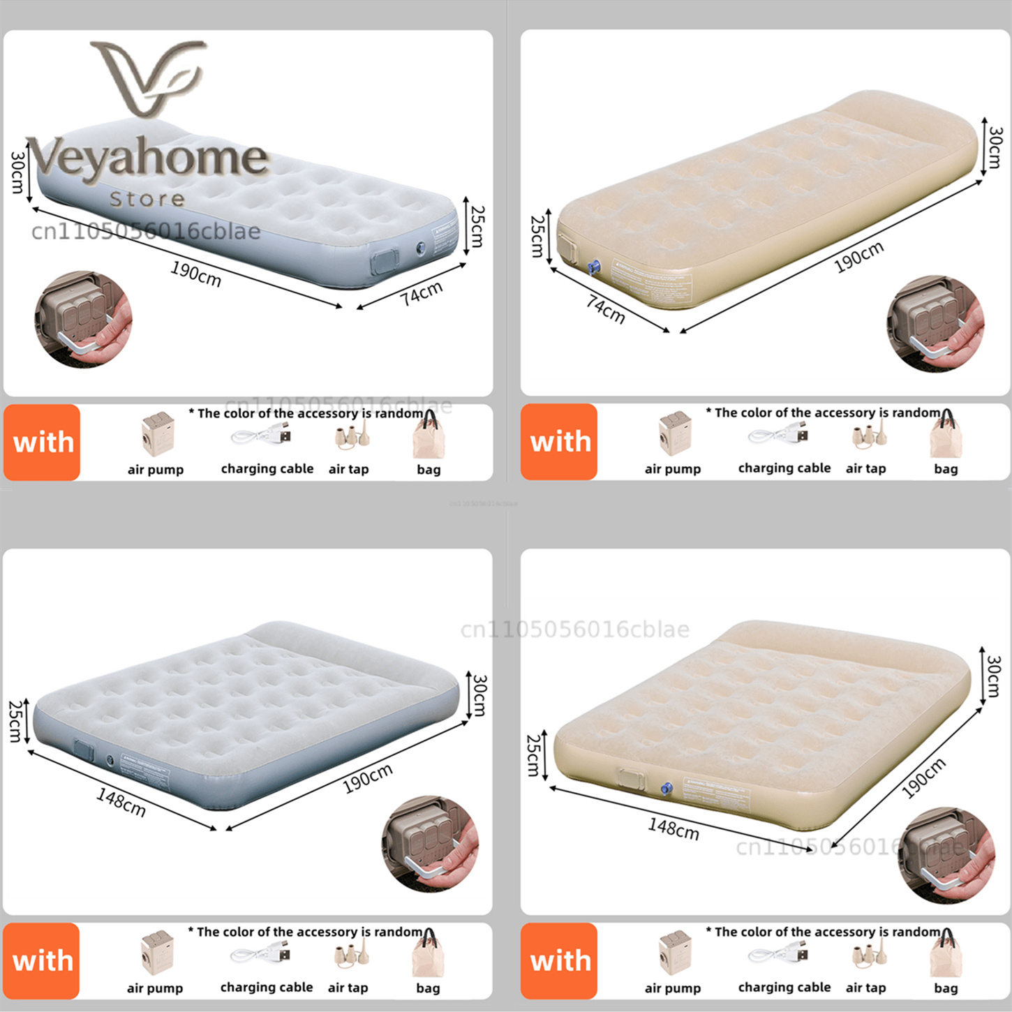 New Air Mattress Built-in Pump - đánh giá và giá Camping Outdoor Or Indoor