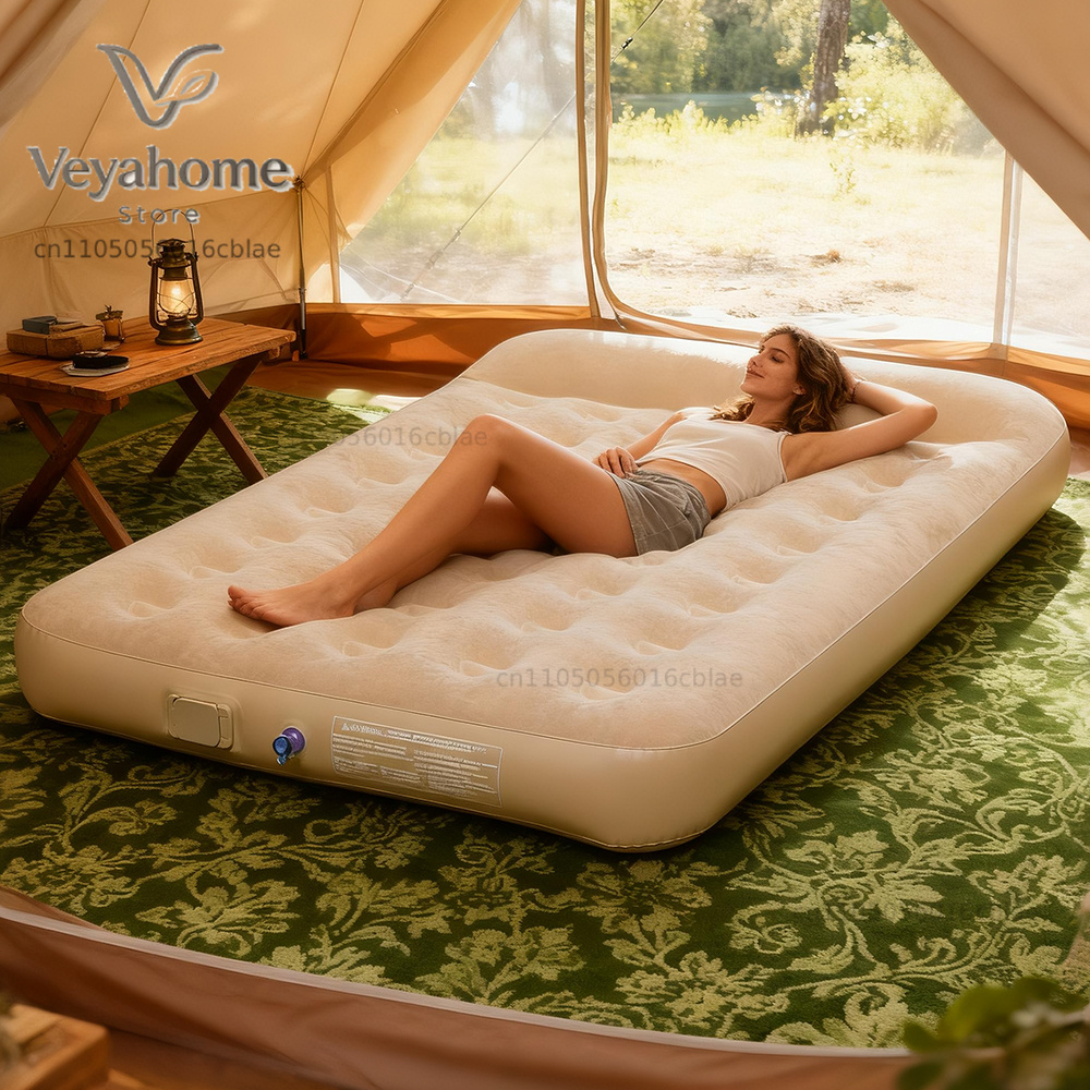 New Air Mattress Built-in Pump - đánh giá và giá Camping Outdoor Or Indoor