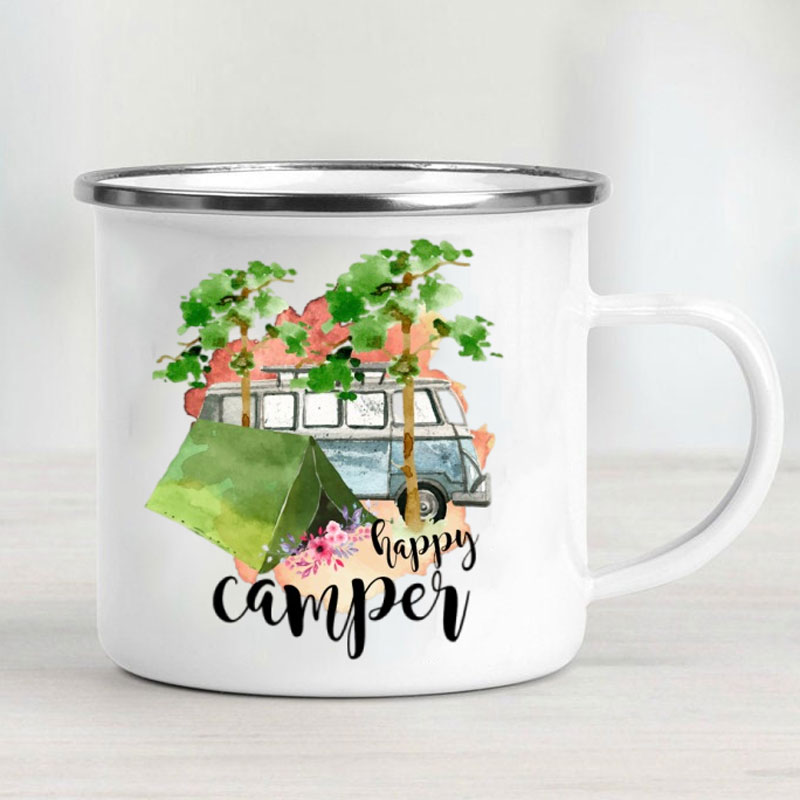 Camping Car Enamel Mug Adventu - đánh giá và giá Outdoor Camping Ideas