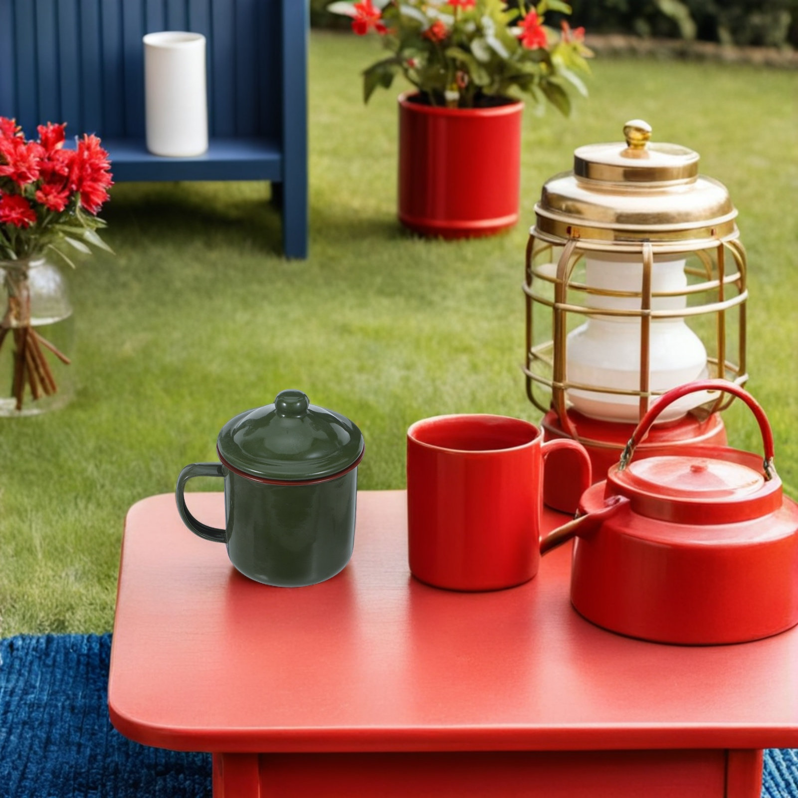 Vintage Enamel Mug Retro Campi - đánh giá và giá Outdoor Camping Ideas