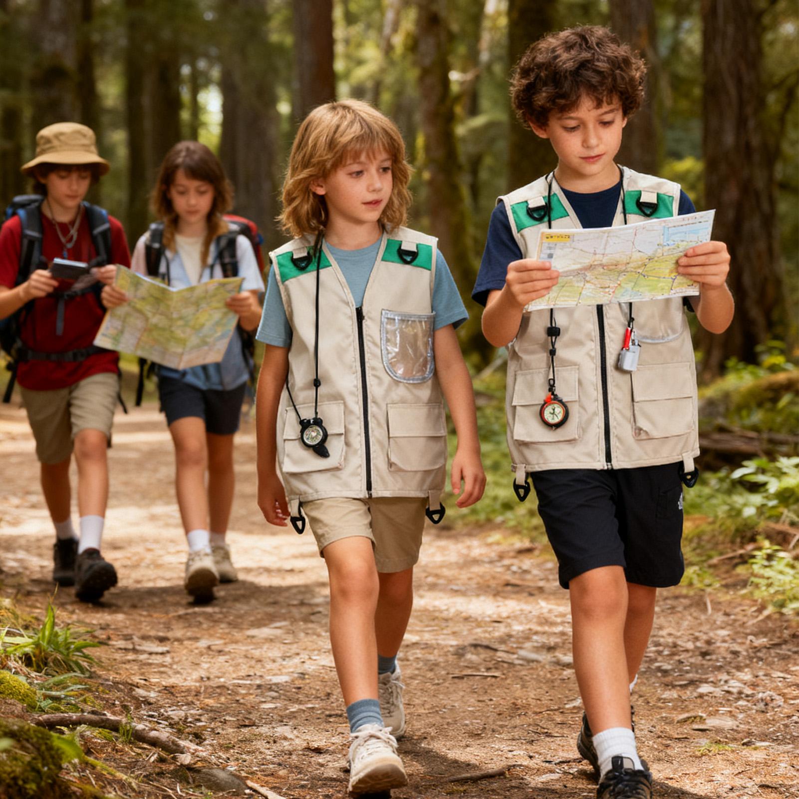 Kids Fishing Vest Sleeveless C - đánh giá và giá Outdoor Camping Kids Activities