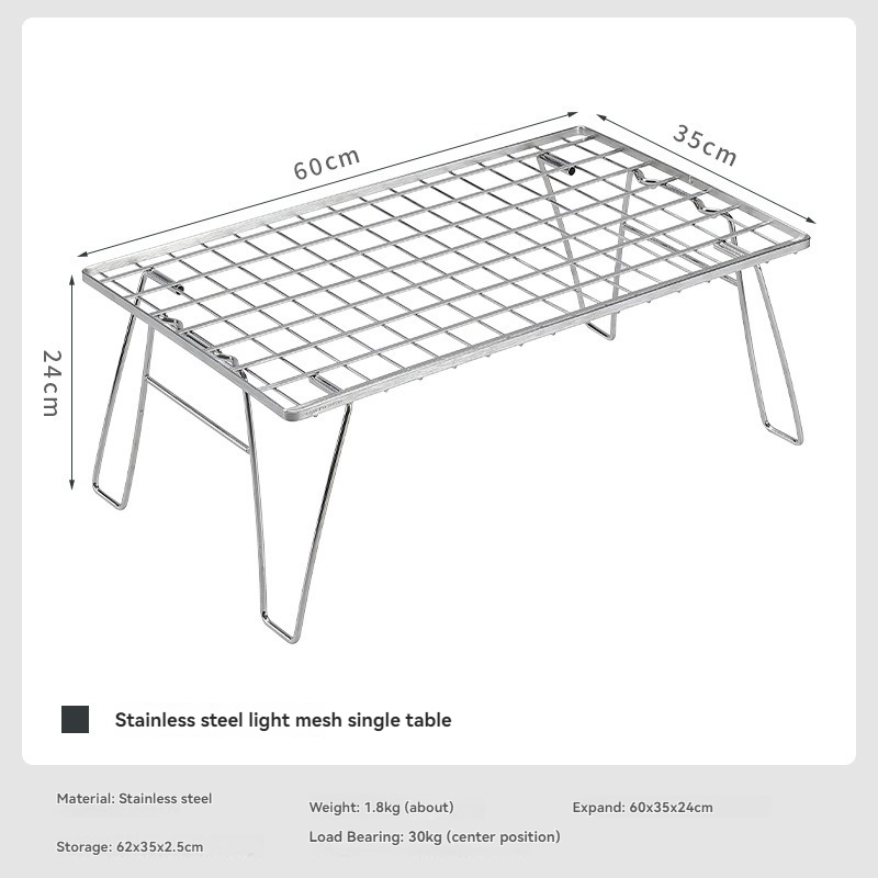 CAMPINGMOON Stainless Steel Li - đánh giá và giá Outdoor Camping Table With Storage