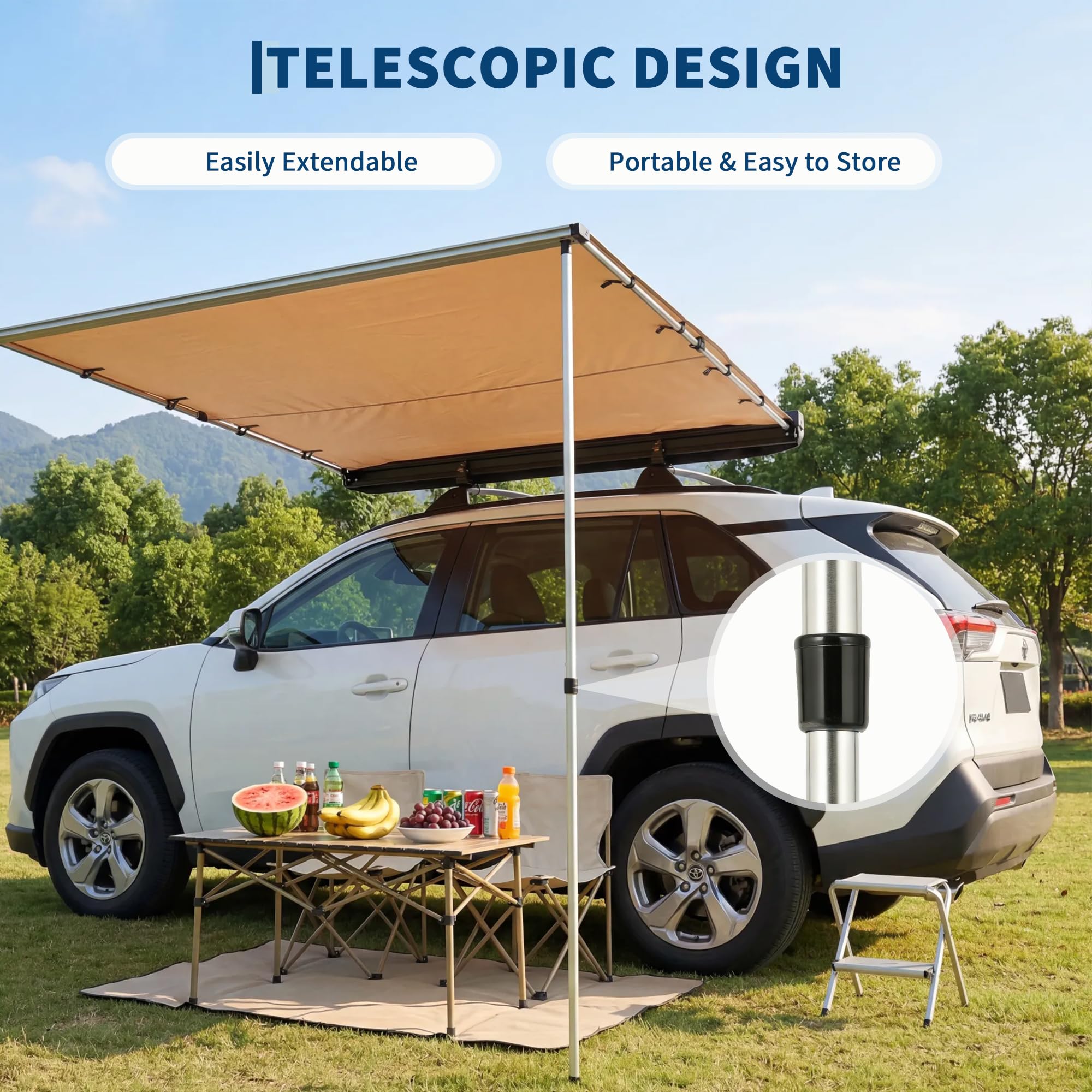 SUV Truck Van Roof Rack Awning - đánh giá và giá Outdoor Camping Awning