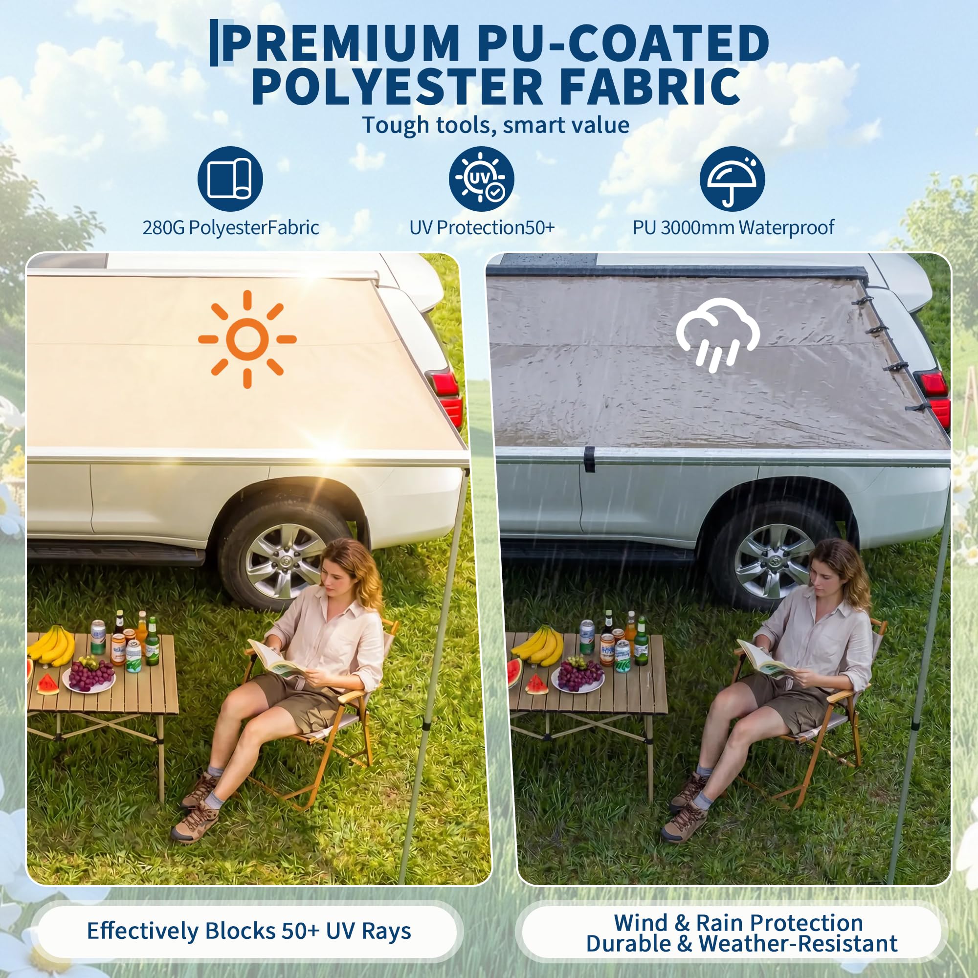 SUV Truck Van Roof Rack Awning - đánh giá và giá Outdoor Camping Awning