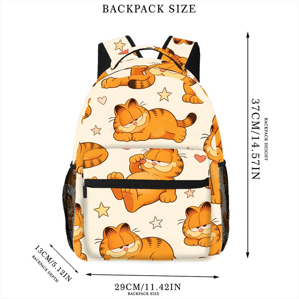 Funny Lazy Garfield Backpack S - đánh giá và giá Outdoor Camping Bag