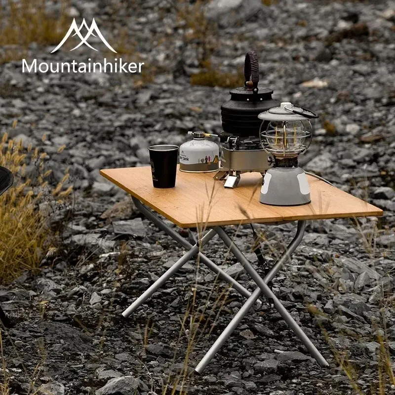 MOUNTAINHIKER 2/3 Bamboo Foldi - đánh giá và giá Outdoor Camping Table With Storage
